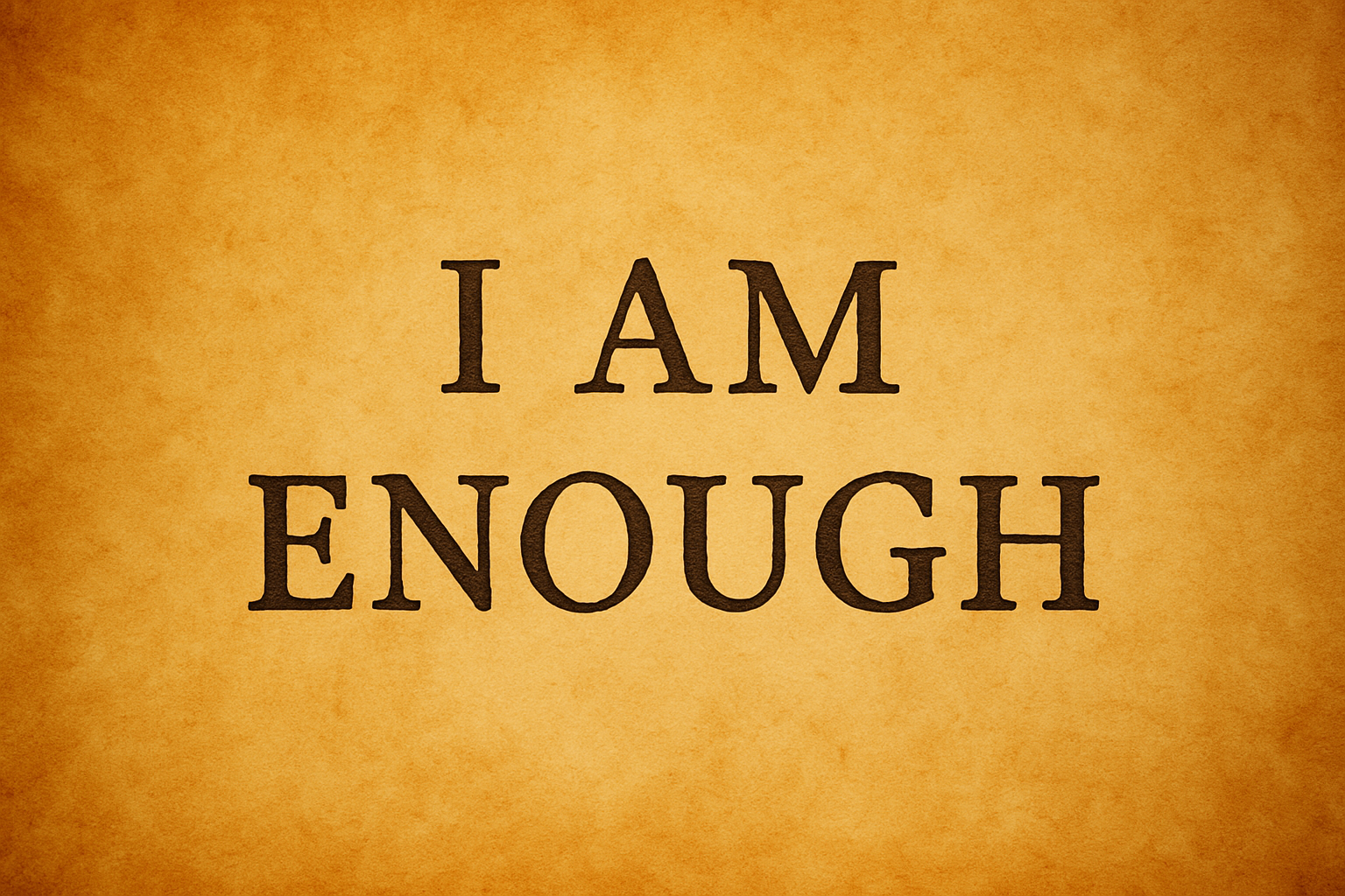 Healing: I am enough